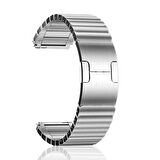 Gpack Huawei Watch GT 3 Elite 46mm Kordon Metal Yandan ÇıtÇıtlı Parçalı Tasarım KRD 35