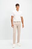 DeFacto Chino Kanvas Pantolon Slim Fit Dar Kesim Pamuklu Esnek Dar Paça C9441AX24AUBG170