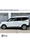 FORD TOURNEO COURIER 2024 Üzeri Sürgü Nikelajı 2 Parça Paslanmaz Çelik