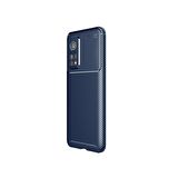Smcase Xiaomi Mi10T Pro Kılıf Negro Karbon Dokulu Silikon  Tam Kapatan Nano Ekran Koruyucu