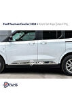 Ford Tourneo Courier Krom Yan Kapı Çıtası 4 Parça 2024 Üzeri Paslanmaz Çelik