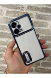 XİAOMİ NOTE 11 PRO UYUMLU OMEGA LAZER KESİM YUMUŞAK KILIF KAMERA KORUMALI ŞIK TASARIM SİLİKON ŞEFFAF KENAR MAVİ