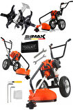 Stilmax Mini Çapalama Makinesi ve Tekerlekli Ot Biçme Tırpan Seti  Dayanıklı, Güçlü ve Verimli Çözüm
