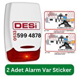 Desi Dummy Caydırıcı Siren Sahte Siren Alarm Kutusu Sahte Alarm