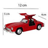 Nostaljik Metal Çek Bırak Araba Kırmızı Kapılar Açılır ( 1/36 Ölçek ) Mod:1