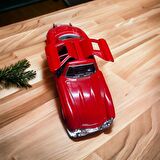 Nostaljik Metal Çek Bırak Araba Kırmızı Kapılar Açılır ( 1/36 Ölçek ) Mod:1