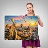 Harita Sepeti Göreme Kapadokya Manzarası Duvar Tablosu-1245