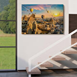 Harita Sepeti Göreme Kapadokya Manzarası Duvar Tablosu-1245