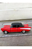 Welly 1957 Chevrolet Bel Air Diecast Metal Araba Model Araba Oyuncak Araba Çek Bırak Araba 12 Cm
