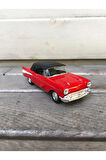 Welly 1957 Chevrolet Bel Air Diecast Metal Araba Model Araba Oyuncak Araba Çek Bırak Araba 12 Cm