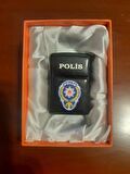 POLİS TEŞKİLATI DESENLİ ZİPPO BENZİNLİ ÇAKMAK.