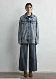 Regular Fit Kadın Jean Ceket