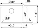 Franke Marıs Mrg 210/110-52 Bianco Tezgah Altı /sıfır Marıs Granit Eviye 125.0688.488