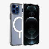 Smcase iPhone 12 Pro Max Kılıf Coss Wireless Destekli Hibrit Silikon  Mıknatıslı Kartlıklı Kılıf