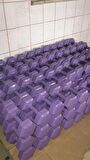 Leyayon 2 Kg X 2 Adet Dambıl Vinyl Kaplı Dumbell Ağırlık - Mor