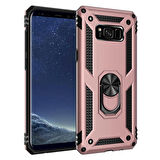 Gpack Samsung Galaxy S8 PLUS Kılıf Vega Tank Standlı Yüzüklü Mıknatıslı