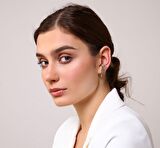 Kadın 2'li Burgu & Gümüş Cuff
