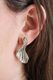 Silver Oyster Küpe