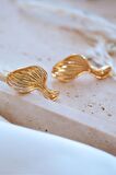 Gold Oyster Küpe