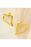 Gold Küçük Kalp Minimal Küpe