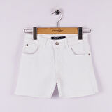Mutlu Basic Kız Gabardin Şort