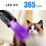 UV-102 Ultraviyole Mor Işık Fener, 365 Nm Uv El Feneri, Tırnak Oje Kurutucu, Değerli Taş Tespiti