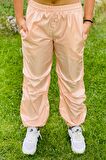 Kız Çocuk Jogger Yüksel Bel Paraşüt Pantolon