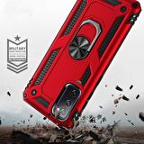 Smcase Samsung Galaxy S20 FE Kılıf Vega Yüzüklü Standlı Tank Kapak  Nano Ekran Koruyucu