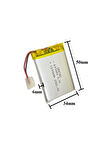 Sertec 603450 3.7v 1200 Mah Lityum Polimer Pil 1.5a (drone Için Uygun Değildir)