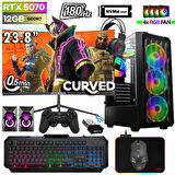 Xaser Thunder x450 Ryzen 5 7500F 32GB DDR5 Ram 1TB M.2 NVMe SSD 12GB RTX5070 23.8" 180Hz Oyuncu Bilgisayarı