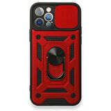 Gpack Apple iPhone 12 Pro Kılıf Tank Aramid Sürgülü Vega Yüzüklü