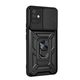 Gpack Samsung Galaxy A51 Kılıf Tank Aramid Sürgülü Vega Yüzüklü