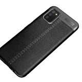 Smcase Samsung Galaxy A02s Kılıf Deri Dokulu Silikon 