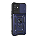 Gpack Samsung Galaxy A71 Kılıf Tank Aramid Sürgülü Vega Yüzüklü