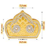 Swarovski Taşlı Peçetelik Desire Altın