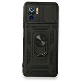 Gpack Xiaomi Redmi Note 10S Kılıf Tank Aramid Sürgülü Vega Yüzüklü