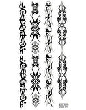 Tattoo Geçici Dövme Vücut Dövmesi 9x19 cm (siyah010) - Yang ve Desenler 
