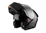 MT Genesis Sv Solid A1 Parlak Siyah Çene Açılır Kask