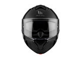 MT Genesis Sv Solid A1 Parlak Siyah Çene Açılır Kask