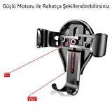 Baseus Otomatik Mekanizma Gravity Torpido Üstü Araç İçi Telefon Tutucu Araç Tutucu Sarsılmaz Vantuzlu