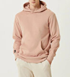 Somon Organik Kapüşonlu Oversize 3 İplik İçi Polarlı Şardonlu Sweatshirt