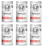 Molly Somonlu Soslu Köpek Konservesi 400 Gr X 6 Adet