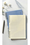 The Notebook Serisi Spiralli 80 Yaprak Kareli A5 Defter (PLACID BLUE KAPAK)