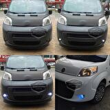 Fiat Fiorino 2008-2023 Uyumlu Üniversal Mercekli Angel Sis Farı Metal Su Geçirmez 76 mm Buz Mavi Halkalı Gündüz Farı Angel Eyes 2 Adet
