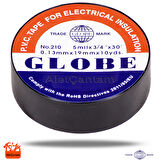 Globe Elektrik Bandı İzole Bant 10 Lu Paket- Kırmızı