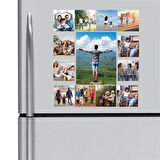 Magnet Hediyeseti 12 Adet 6,5 cm + 1 Adet 10X13 cm Kişisel Resimli Buzdolabı Magneti ve 2 Adet Kişiye Özel Baskılı Anahtarlık ve Adınıza Özel Baskılı Kalem