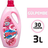Bingo Soft Yumuşatıcı 3 lt Gülpembe ve Lavanta 2 li Paket