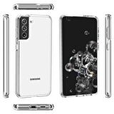 Smcase Samsung Galaxy S21 5G Kılıf Coss Hibrit Sert Kapak