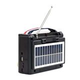 Güneş Enerjili Bluetoothlu Radyolu Müzik Kutusu Usb/Sd/Aux/Mp3 Player/El Fenerli-Nostalji Radyo