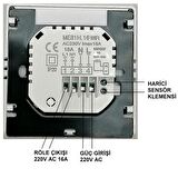 YATE10-Smart 220v 16A Cep Tel. Kontrollü Akıllı Termostat